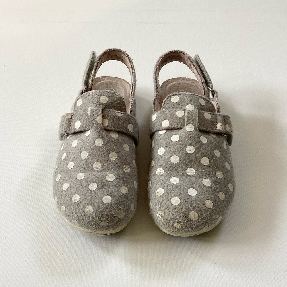 Cat & Jack Gray Polka Dot Clogs